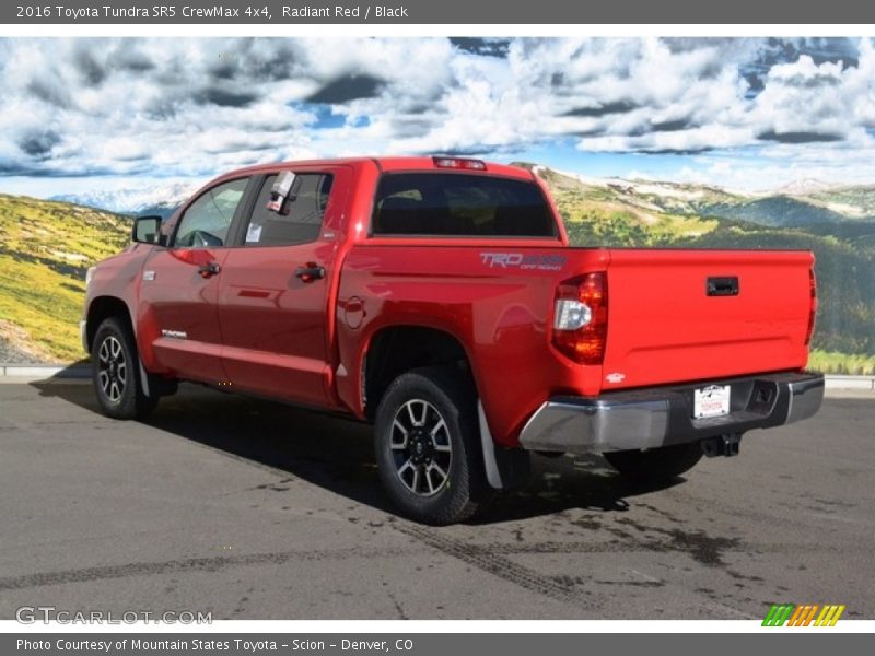 Radiant Red / Black 2016 Toyota Tundra SR5 CrewMax 4x4