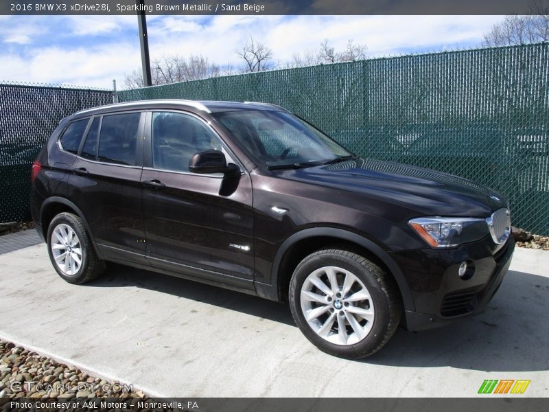 Front 3/4 View of 2016 X3 xDrive28i