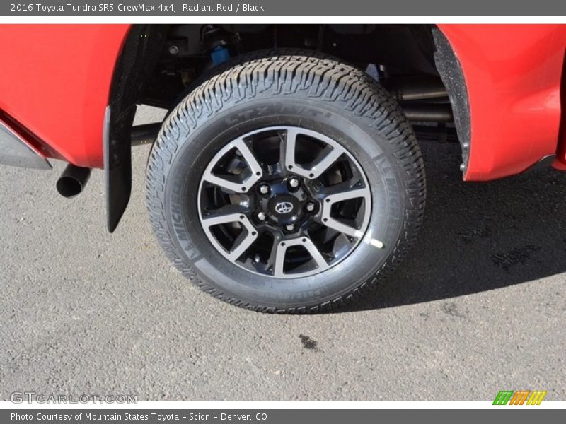 Radiant Red / Black 2016 Toyota Tundra SR5 CrewMax 4x4