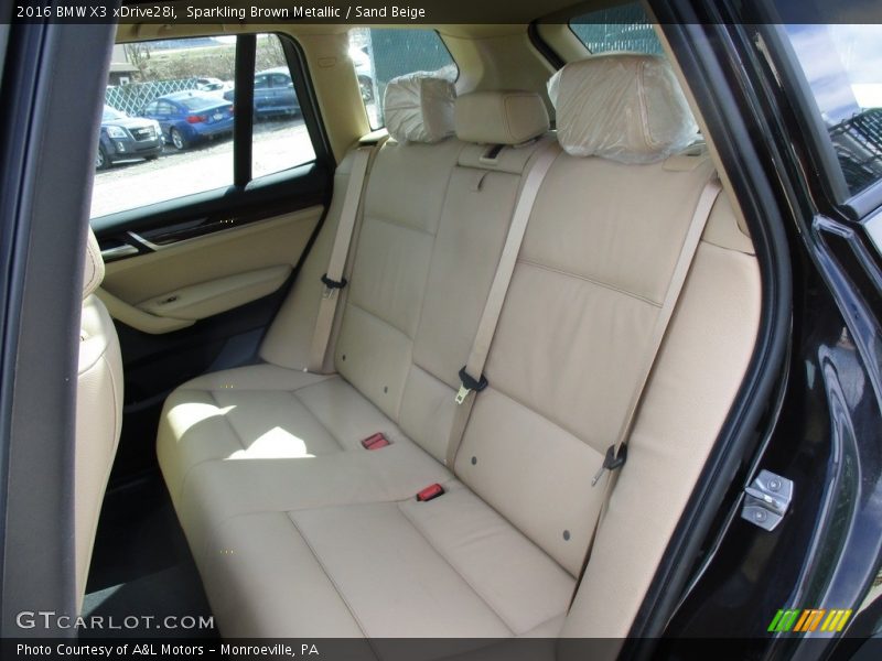 Sparkling Brown Metallic / Sand Beige 2016 BMW X3 xDrive28i