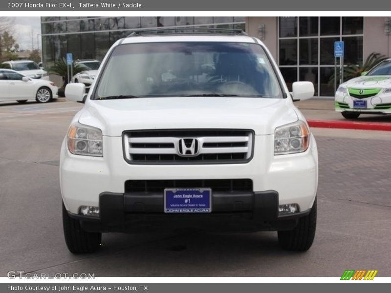 Taffeta White / Saddle 2007 Honda Pilot EX-L