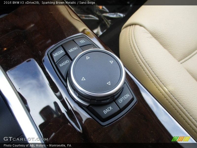 Sparkling Brown Metallic / Sand Beige 2016 BMW X3 xDrive28i