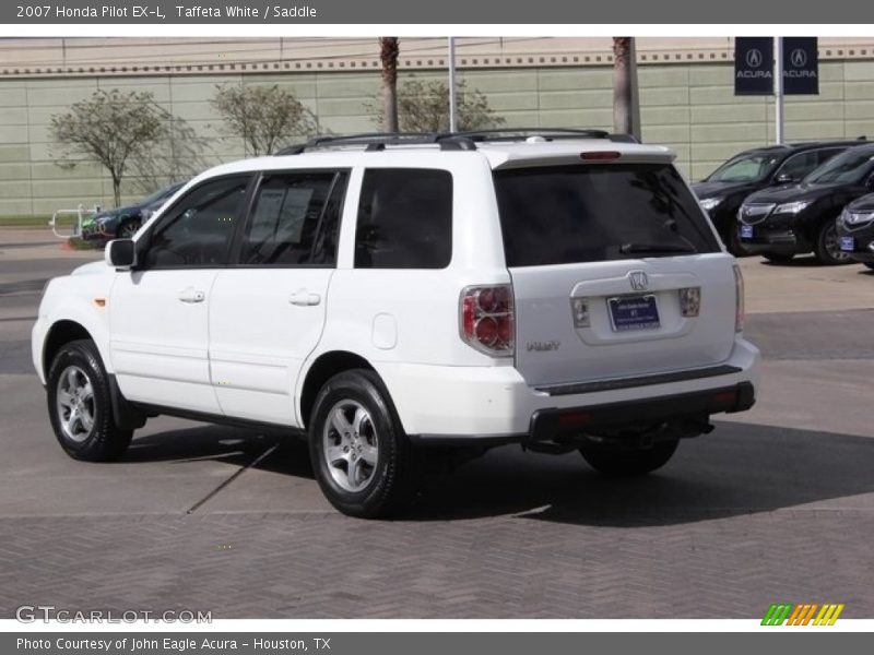 Taffeta White / Saddle 2007 Honda Pilot EX-L