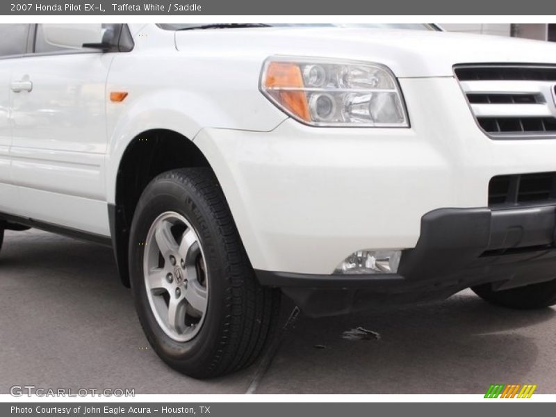 Taffeta White / Saddle 2007 Honda Pilot EX-L