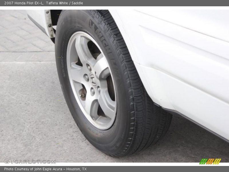 Taffeta White / Saddle 2007 Honda Pilot EX-L
