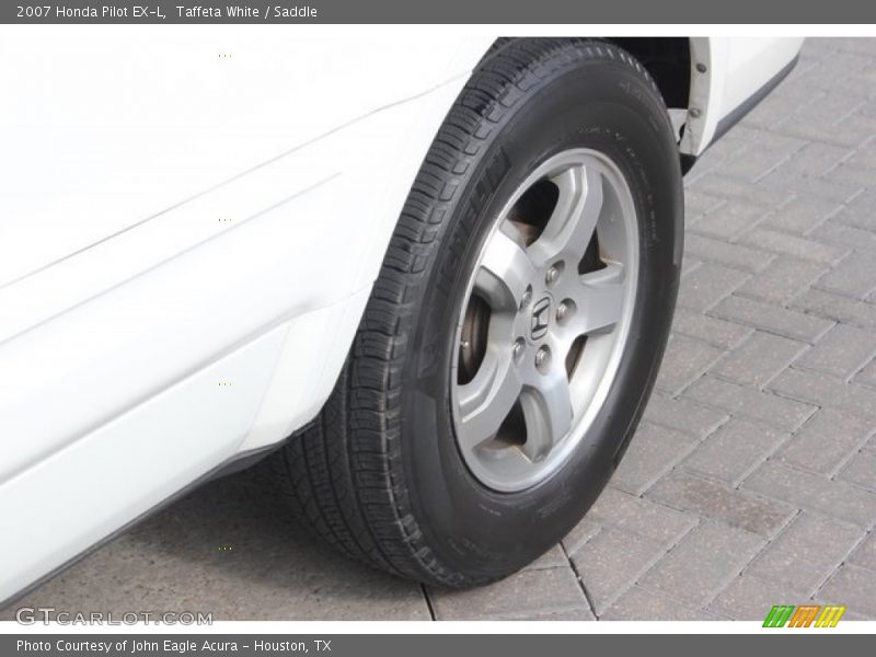 Taffeta White / Saddle 2007 Honda Pilot EX-L