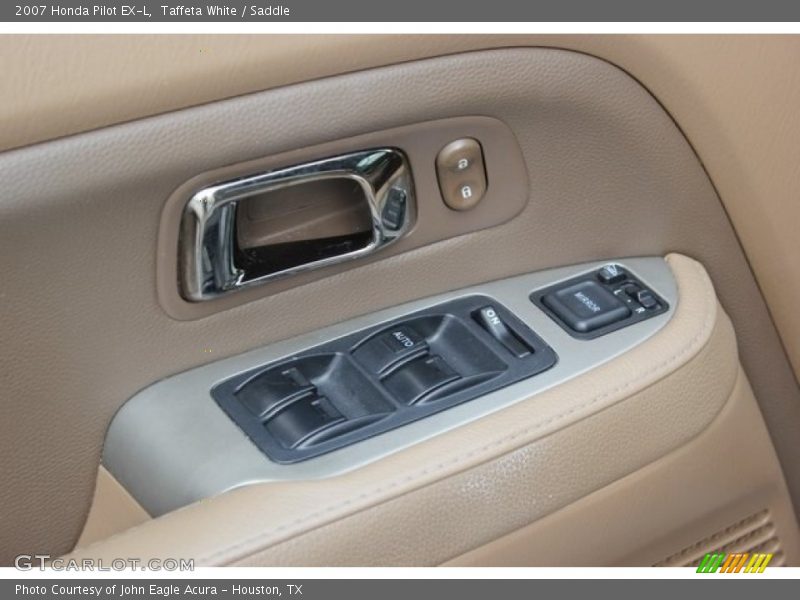 Taffeta White / Saddle 2007 Honda Pilot EX-L