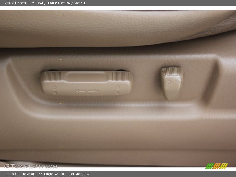 Taffeta White / Saddle 2007 Honda Pilot EX-L