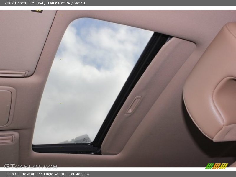 Taffeta White / Saddle 2007 Honda Pilot EX-L