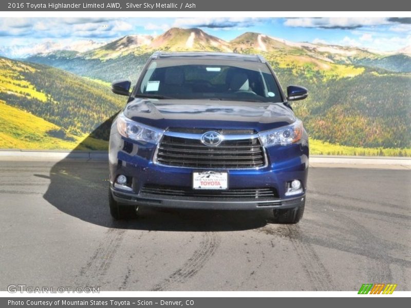 Silver Sky Metallic / Ash 2016 Toyota Highlander Limited AWD