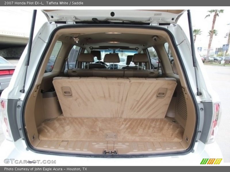 Taffeta White / Saddle 2007 Honda Pilot EX-L
