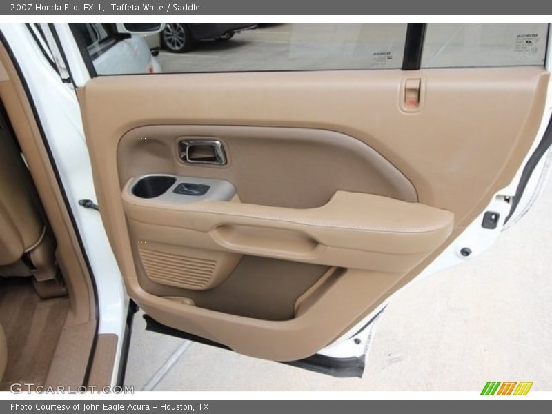 Taffeta White / Saddle 2007 Honda Pilot EX-L