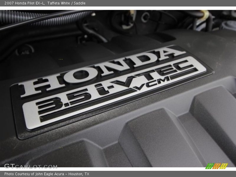 Taffeta White / Saddle 2007 Honda Pilot EX-L