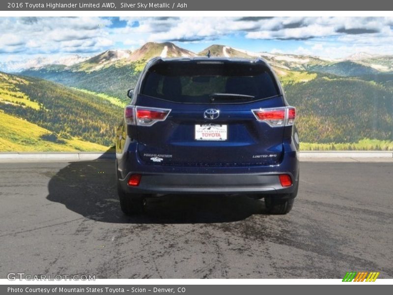 Silver Sky Metallic / Ash 2016 Toyota Highlander Limited AWD