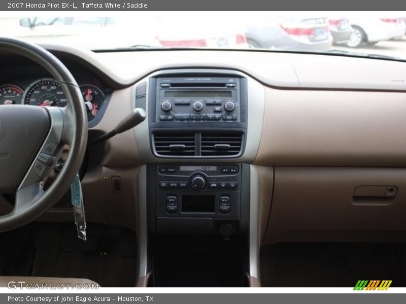 Taffeta White / Saddle 2007 Honda Pilot EX-L