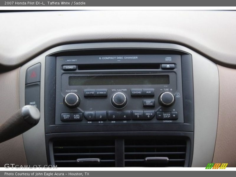 Taffeta White / Saddle 2007 Honda Pilot EX-L
