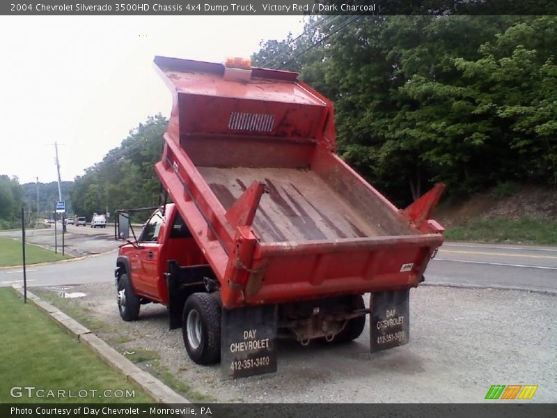 Victory Red / Dark Charcoal 2004 Chevrolet Silverado 3500HD Chassis 4x4 Dump Truck