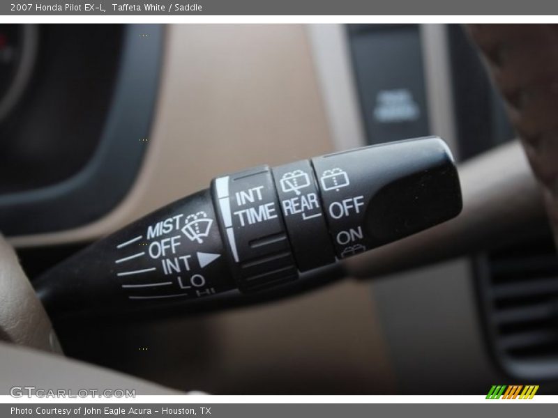 Taffeta White / Saddle 2007 Honda Pilot EX-L
