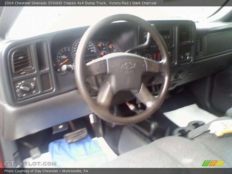 Victory Red / Dark Charcoal 2004 Chevrolet Silverado 3500HD Chassis 4x4 Dump Truck