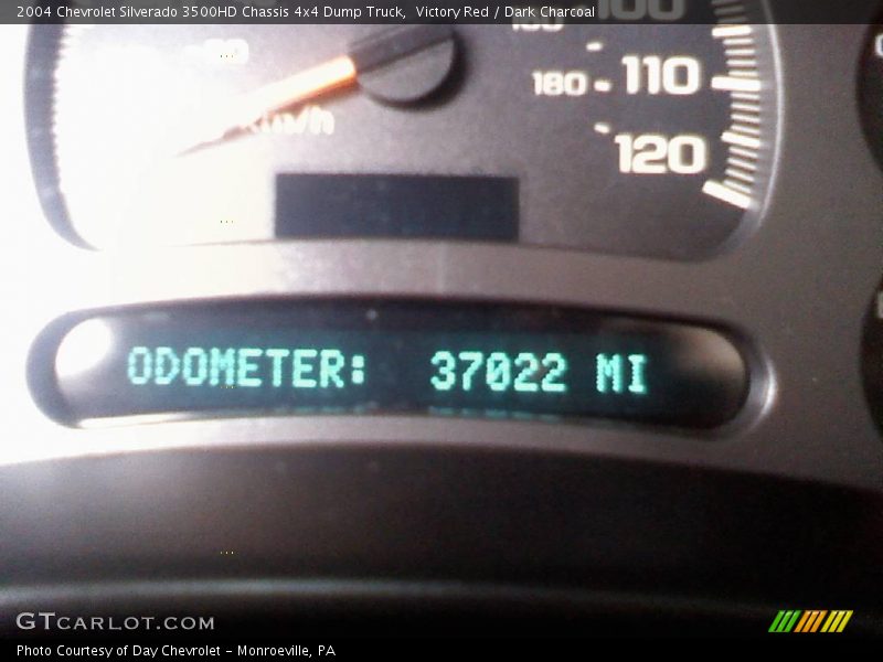 Victory Red / Dark Charcoal 2004 Chevrolet Silverado 3500HD Chassis 4x4 Dump Truck