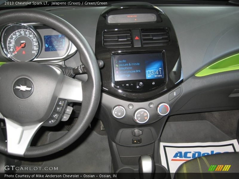 Jalapeno (Green) / Green/Green 2013 Chevrolet Spark LT