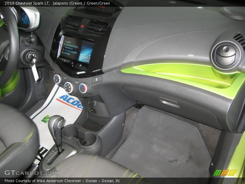 Jalapeno (Green) / Green/Green 2013 Chevrolet Spark LT