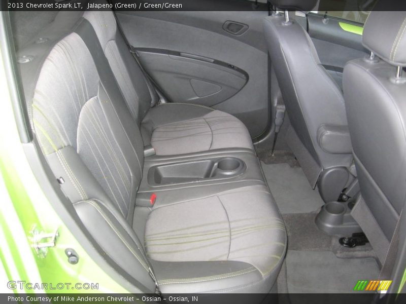 Jalapeno (Green) / Green/Green 2013 Chevrolet Spark LT