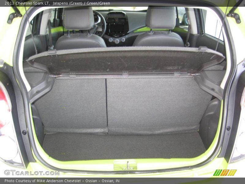 Jalapeno (Green) / Green/Green 2013 Chevrolet Spark LT