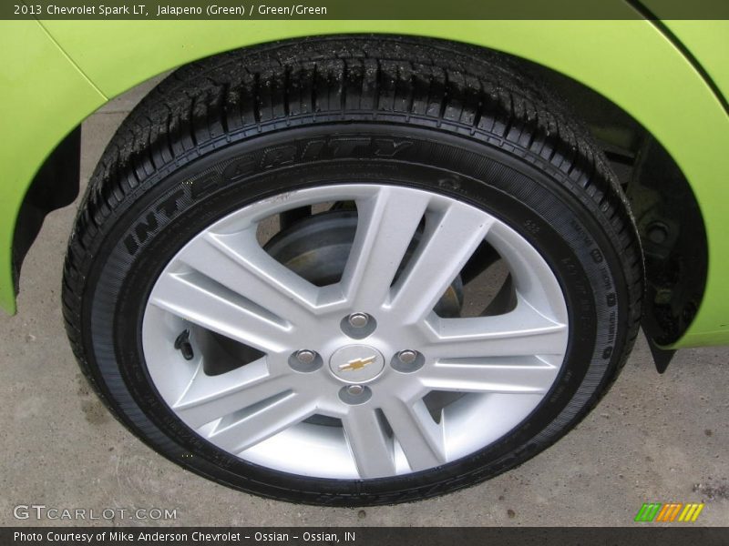 Jalapeno (Green) / Green/Green 2013 Chevrolet Spark LT