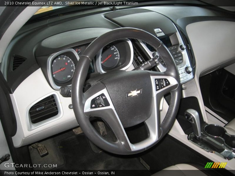Silver Ice Metallic / Jet Black/Light Titanium 2010 Chevrolet Equinox LTZ AWD
