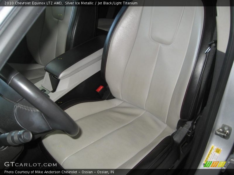 Silver Ice Metallic / Jet Black/Light Titanium 2010 Chevrolet Equinox LTZ AWD