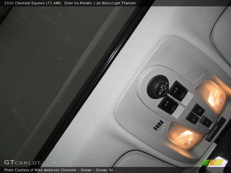 Silver Ice Metallic / Jet Black/Light Titanium 2010 Chevrolet Equinox LTZ AWD