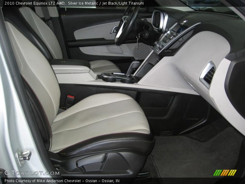 Silver Ice Metallic / Jet Black/Light Titanium 2010 Chevrolet Equinox LTZ AWD