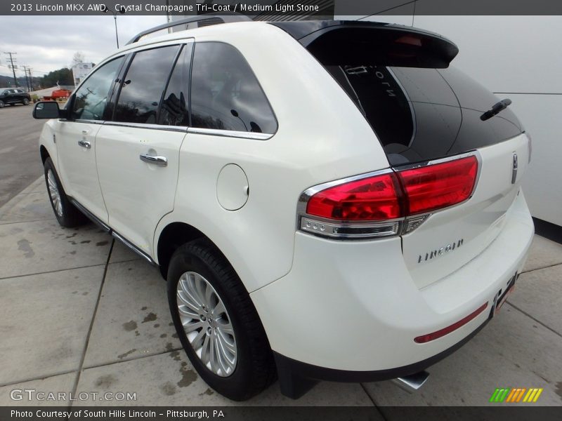 Crystal Champagne Tri-Coat / Medium Light Stone 2013 Lincoln MKX AWD