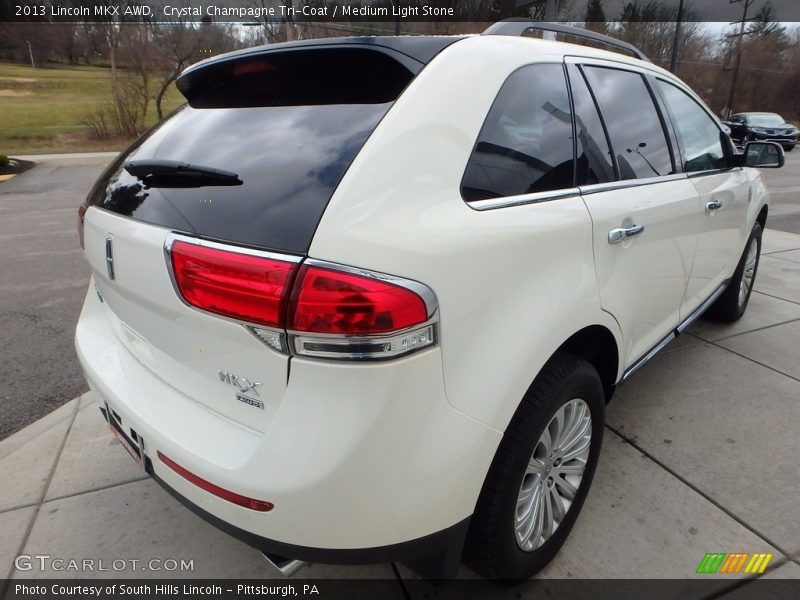 Crystal Champagne Tri-Coat / Medium Light Stone 2013 Lincoln MKX AWD