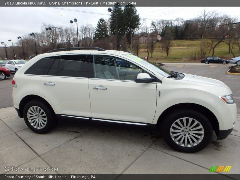 Crystal Champagne Tri-Coat / Medium Light Stone 2013 Lincoln MKX AWD