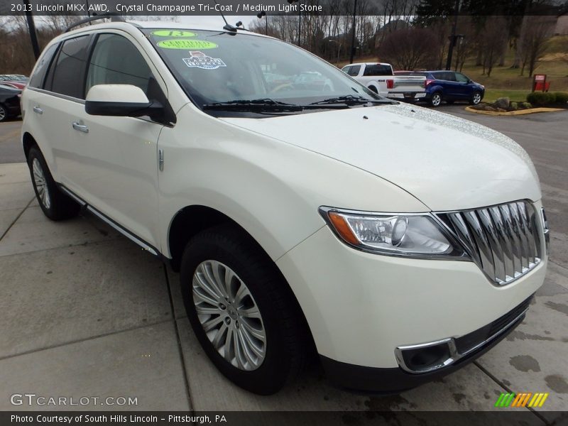 Crystal Champagne Tri-Coat / Medium Light Stone 2013 Lincoln MKX AWD