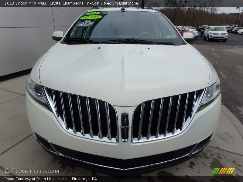 Crystal Champagne Tri-Coat / Medium Light Stone 2013 Lincoln MKX AWD