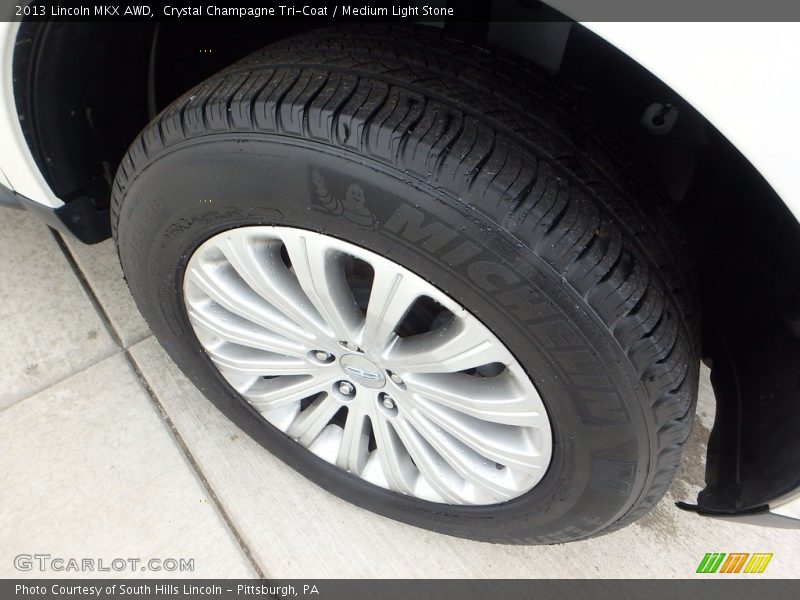 Crystal Champagne Tri-Coat / Medium Light Stone 2013 Lincoln MKX AWD