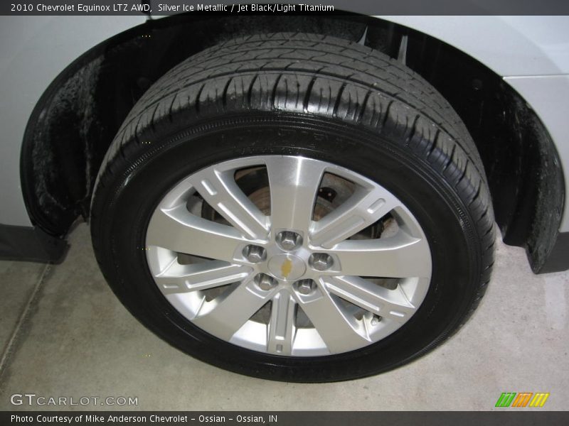Silver Ice Metallic / Jet Black/Light Titanium 2010 Chevrolet Equinox LTZ AWD