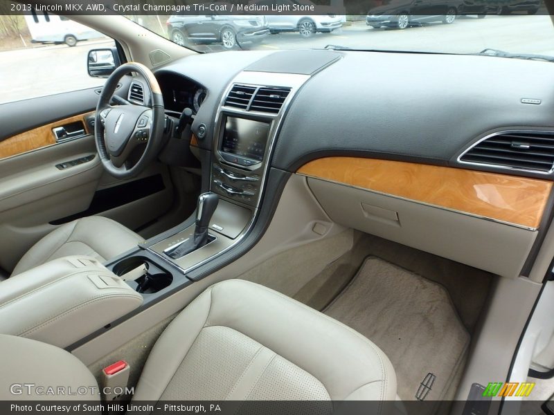 Crystal Champagne Tri-Coat / Medium Light Stone 2013 Lincoln MKX AWD