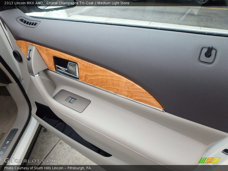 Crystal Champagne Tri-Coat / Medium Light Stone 2013 Lincoln MKX AWD