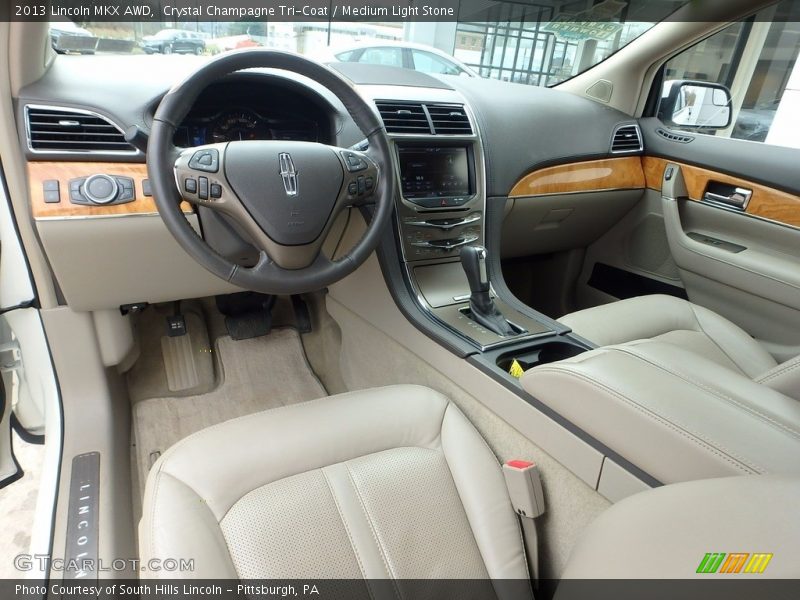 Crystal Champagne Tri-Coat / Medium Light Stone 2013 Lincoln MKX AWD