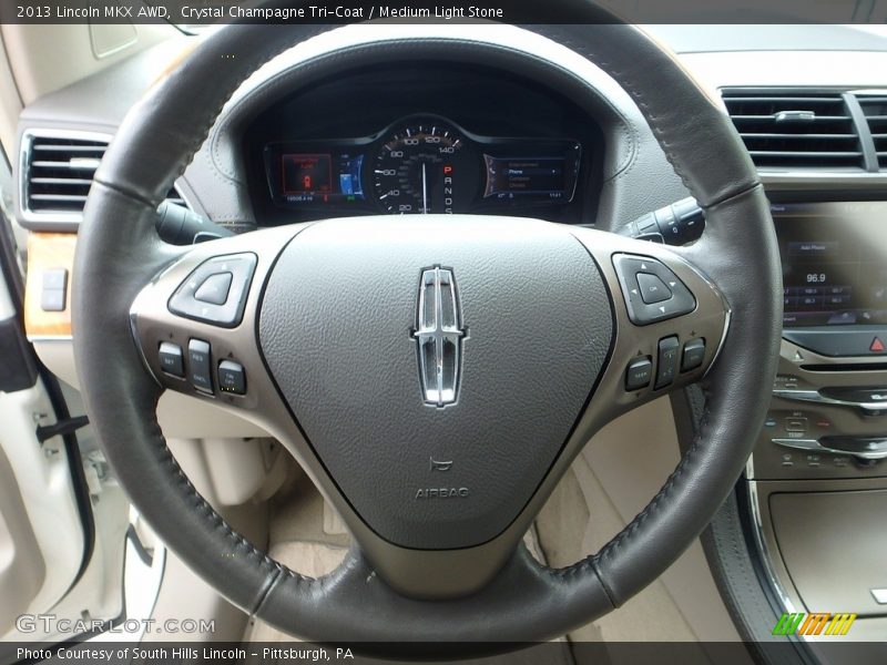 Crystal Champagne Tri-Coat / Medium Light Stone 2013 Lincoln MKX AWD