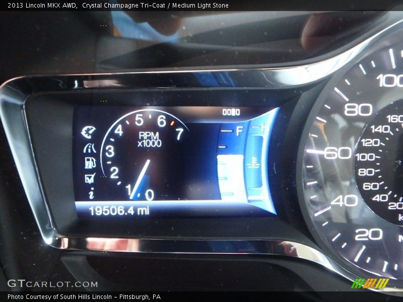 Crystal Champagne Tri-Coat / Medium Light Stone 2013 Lincoln MKX AWD