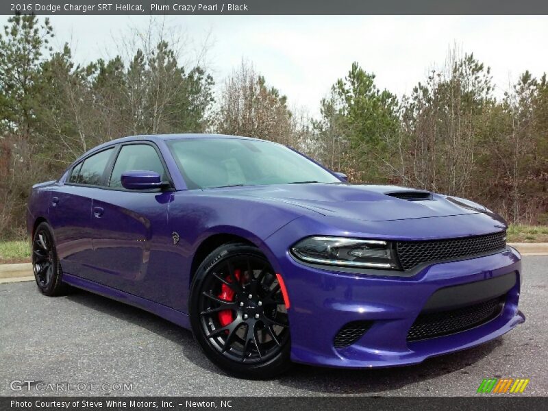 Plum Crazy Pearl / Black 2016 Dodge Charger SRT Hellcat