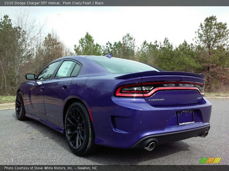 Plum Crazy Pearl / Black 2016 Dodge Charger SRT Hellcat