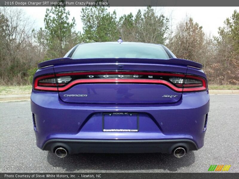 Plum Crazy Pearl / Black 2016 Dodge Charger SRT Hellcat