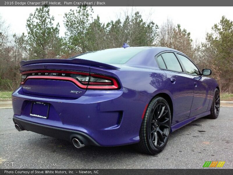 Plum Crazy Pearl / Black 2016 Dodge Charger SRT Hellcat