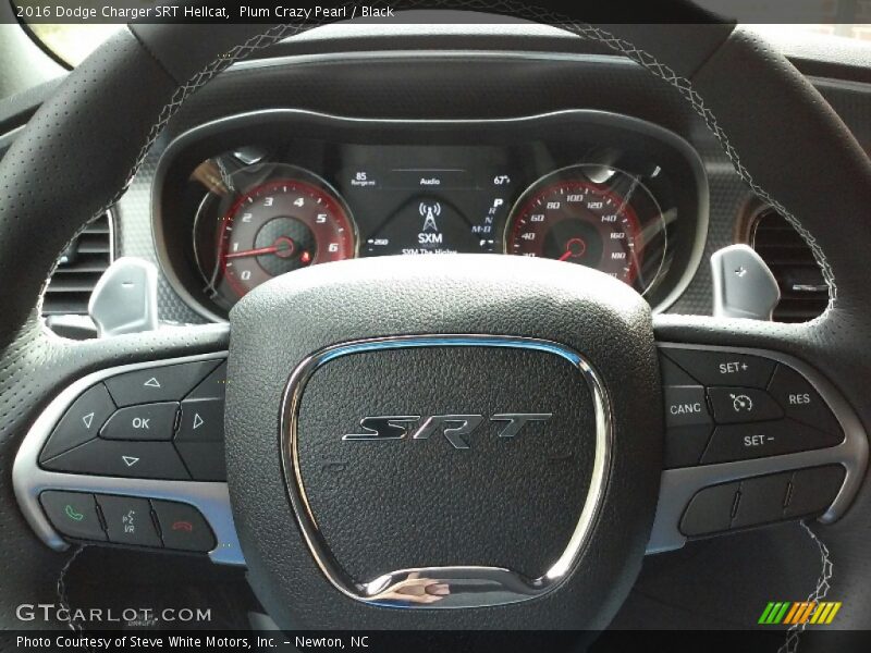 Plum Crazy Pearl / Black 2016 Dodge Charger SRT Hellcat